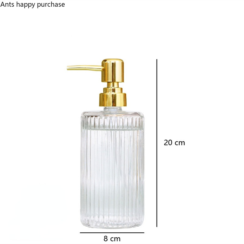 400 ml-es átlátszó üveg lotion palack kézfertőtlenítő palack sampon flakon tusfürdő flakon fürdőszobai kiegészítők szappanadagoló
