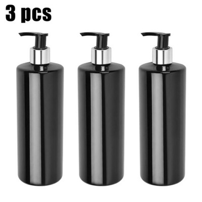 Μπουκάλια 3/4 τεμ. Empty Pump Bottles Refillable 500ml Bottles PET Plastic Empty Lotion Pump Bottles for Gel Soap Dispenser
