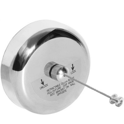 Reguliuojama drabužių linija, patvari lauko teleskopinė rūbų virvė be perforavimo nerūdijančio plieno vielos