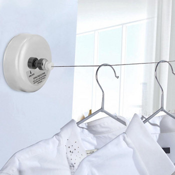 Въже за дрехи Поставка за сушене на дрехи Съхранение на въжета Неръждаема стомана Прибиращи се въжета за дрехи Органайзер за сушилня за дрехи Закачалка за пране