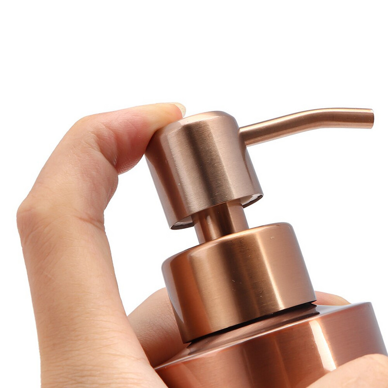 250/350/550 ml Rose Goldr folyékony szappanadagoló pumpás flakon lotion kézfertőtlenítő sampon rozsdamentes acél flakon Fürdőszoba