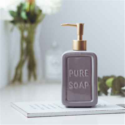470 ml skysto muilo dozatoriai Siurblys Matinis keraminis losjono dezinfekavimo priemonės dozatorius Muilo butelis lauko kelionių buteliukas Vonios kambario priedai