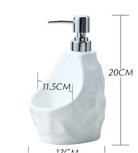 Márvány textúrájú kerámia szappanadagoló kézfertőtlenítő palack Mosószeres flakon konyhához Fürdőszoba kiegészítők Kerámia Lotion Bo