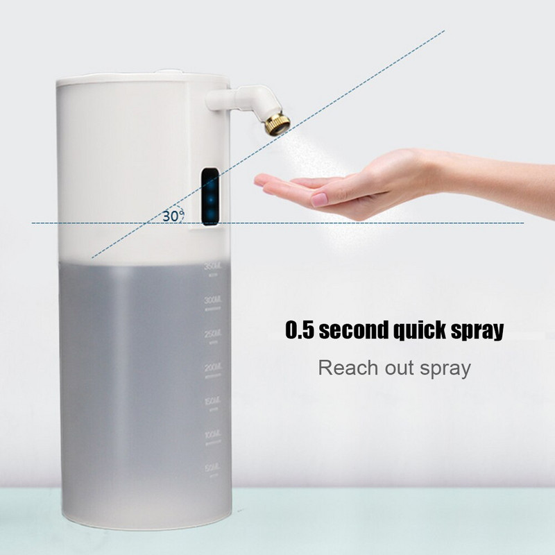 Automatikus érintésmentes alkohol adagoló kézfertőtlenítő permetező doboz spray folyékony szappan adagoló infravörös érzékelő háztartási használatra