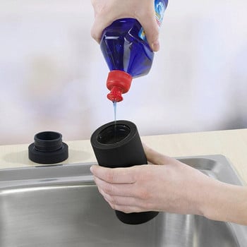 Διανεμημένη φιάλη σιλικόνης Τύπος συμπίεσης σαπουνιού Dispenser μπουκάλι σαπουνιού χεριών Μπουκάλι λοσιόν αιθέριων ελαίων