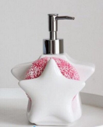 Lovely 450ml Ceramic Emulsion Bottle Shower Gel Σαμπουάν Υγρό Σαπούνι Διανομέας Χεριών Απολυμαντικό Μπουκάλι Μπουκάλια Μπάνιου Πρόσβαση στο μπάνιο