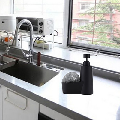 2 az 1-ben folyékony szappanadagoló palack tárolódoboz tárolódobozos szivacstartó szappantartókkal