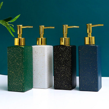 Ceramic Luxury Bathroom Marble Dispenser Pump Bottle Gel Shower Shampoo Nordic Chic Home Couple Couple Posh Soap Dispenser Posh