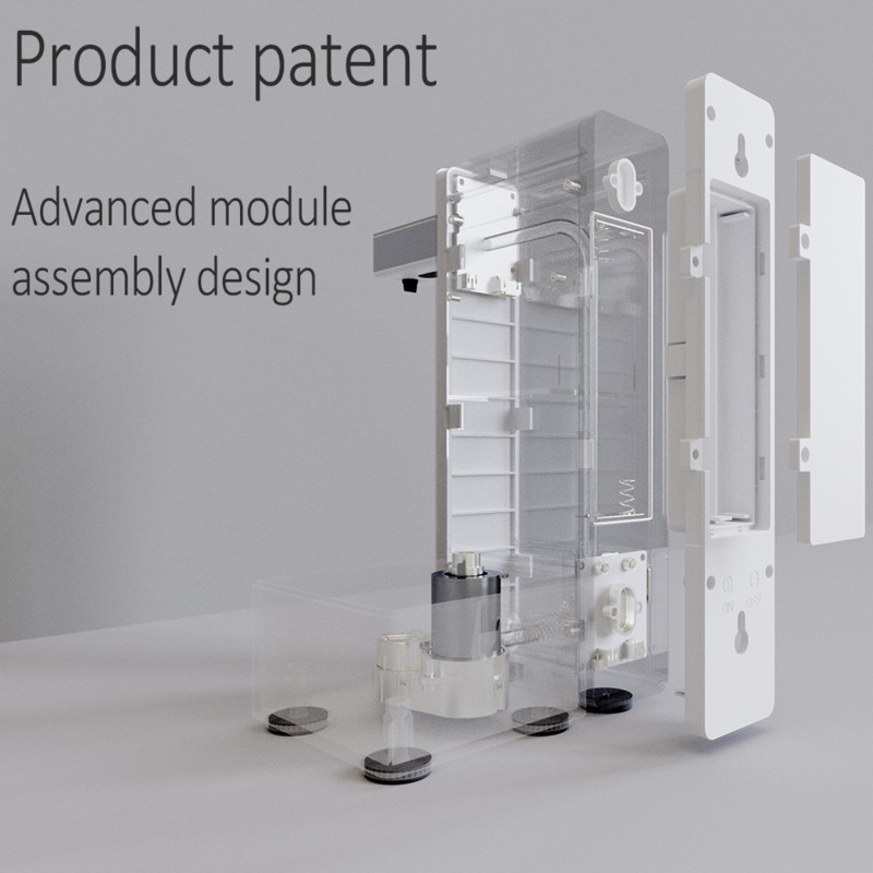 PUPWONG metalni dozator za dezinfekciju ruku 1000 ml automatski dozator tekućeg sapuna bez dodira za kuhinju i kupaonicu