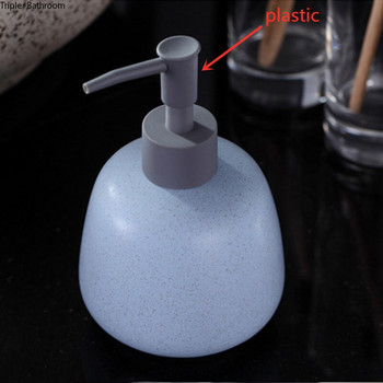 Nordic Empty Pump Bottle Ceramic Portable Bathroom Accessories Shampoo Shower Gel Bottles Δοχείο υγρού σαπουνιού