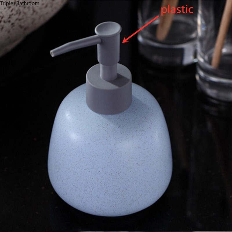 Nordic Empty Pump Bottle Kerámia Hordozható Fürdőszoba Kiegészítők Sampon Tusfürdős Palackok Tartály Folyékony Szappan Adagoló