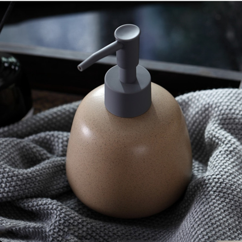 Nordic Empty Pump Bottle Kerámia Hordozható Fürdőszoba Kiegészítők Sampon Tusfürdős Palackok Tartály Folyékony Szappan Adagoló