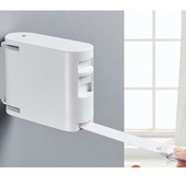 Vidinė nematoma drabužių linija su kabyklos skyle Ištraukiama drabužių virvė, džiovinimo lentyna, balkonas, drabužių linija be gręžimo ZC274