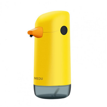 Δοχείο σαπουνιού 220ml Cartoon Duck Design Λειτουργεί με μπαταρίες Ρυθμιζόμενος χώρος αποθήκευσης ABS Αυτόματος επαγωγικός διανομέας απολυμαντικού χεριών