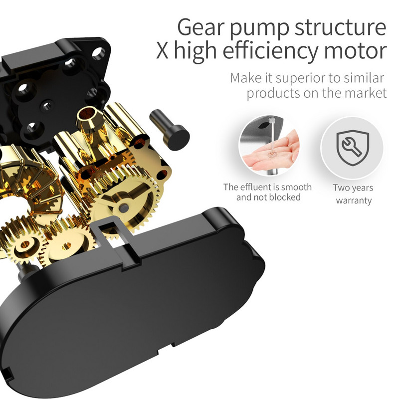 PUPWONG kézfertőtlenítő adagoló automata szappan, érintésmentes érzékelő, falra szerelhető gél infravörös adagoló konyhai fürdőszobába