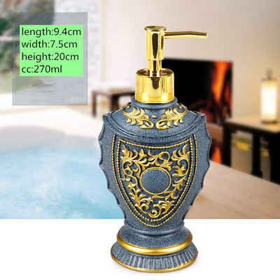 1db European Resin Travel Lotion palack Folyékony szappanadagoló Konyhai kézfertőtlenítő Tároló samponos flakon Fürdőszoba tartozék