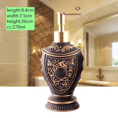 1db European Resin Travel Lotion palack Folyékony szappanadagoló Konyhai kézfertőtlenítő Tároló samponos flakon Fürdőszoba tartozék