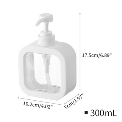 300/500 ml-es kézi szappanadagoló lotionpalackok fürdőszobai samponpalackok műanyag folyékony szappanpalackok rozsdaálló testápoló adagolók