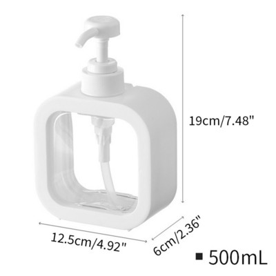 300/500 ml-es kézi szappanadagoló lotionpalackok fürdőszobai samponpalackok műanyag folyékony szappanpalackok rozsdaálló testápoló adagolók