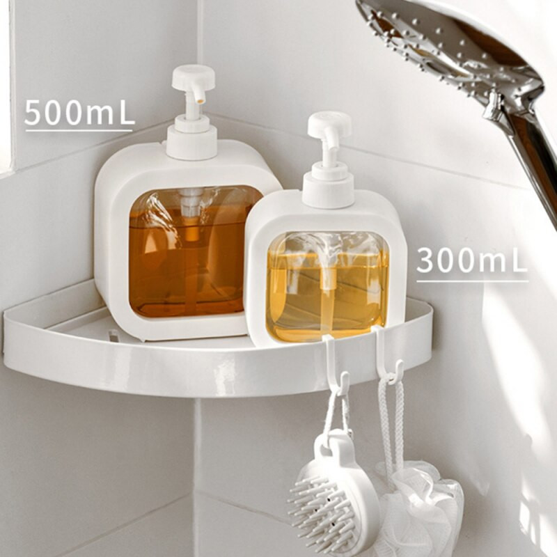 300/500 ml-es kézi szappanadagoló lotionpalackok fürdőszobai samponpalackok műanyag folyékony szappanpalackok rozsdaálló testápoló adagolók