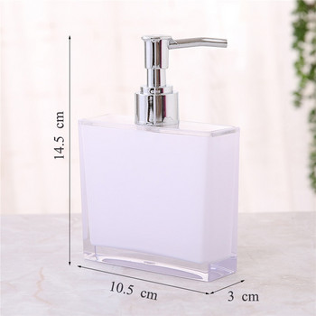 170ML квадратен пластмасов дозатор за сапун Аксесоари за баня Дозатори за течен сапун Бутилки за дезинфектант за ръце Декорация на дома