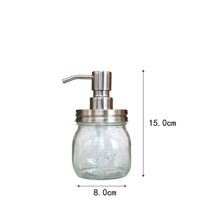 Lengvo prabangaus stiklo virtuvės muilo dozatorius šampūnas dušo želė dozavimo buteliukas Rankų dezinfekavimo priemonės laikiklis vonios kambario priedai