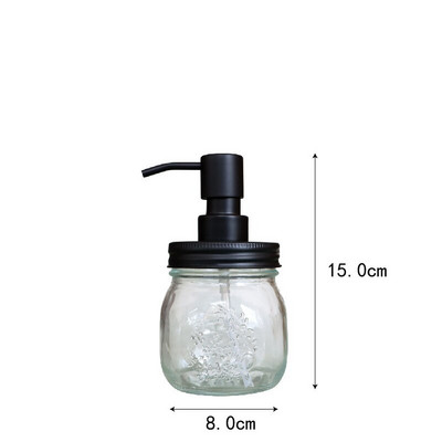 Lengvo prabangaus stiklo virtuvės muilo dozatorius šampūnas dušo želė dozavimo buteliukas Rankų dezinfekavimo priemonės laikiklis vonios kambario priedai
