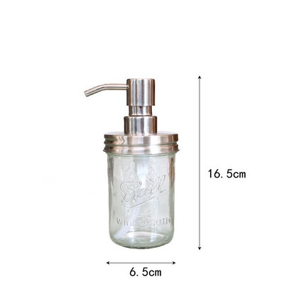 Lengvo prabangaus stiklo virtuvės muilo dozatorius šampūnas dušo želė dozavimo buteliukas Rankų dezinfekavimo priemonės laikiklis vonios kambario priedai