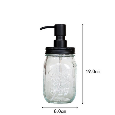 Lengvo prabangaus stiklo virtuvės muilo dozatorius šampūnas dušo želė dozavimo buteliukas Rankų dezinfekavimo priemonės laikiklis vonios kambario priedai