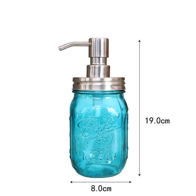 Lengvo prabangaus stiklo virtuvės muilo dozatorius šampūnas dušo želė dozavimo buteliukas Rankų dezinfekavimo priemonės laikiklis vonios kambario priedai