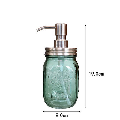 Lengvo prabangaus stiklo virtuvės muilo dozatorius šampūnas dušo želė dozavimo buteliukas Rankų dezinfekavimo priemonės laikiklis vonios kambario priedai