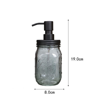 Lengvo prabangaus stiklo virtuvės muilo dozatorius šampūnas dušo želė dozavimo buteliukas Rankų dezinfekavimo priemonės laikiklis vonios kambario priedai