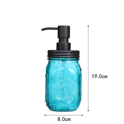 Lengvo prabangaus stiklo virtuvės muilo dozatorius šampūnas dušo želė dozavimo buteliukas Rankų dezinfekavimo priemonės laikiklis vonios kambario priedai