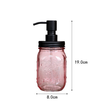 Lengvo prabangaus stiklo virtuvės muilo dozatorius šampūnas dušo želė dozavimo buteliukas Rankų dezinfekavimo priemonės laikiklis vonios kambario priedai