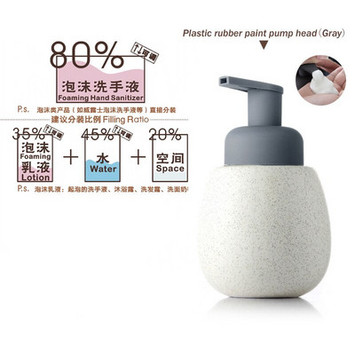 Nordic Ceramics putplasčio muilo dozatorius apyrankė Rankų dozatorius tualeto sanitarijos buteliukai vonios kambario priedai Tuščias pompos butelis