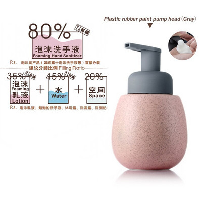 Nordic Ceramics putplasčio muilo dozatorius apyrankė Rankų dozatorius tualeto sanitarijos buteliukai vonios kambario priedai Tuščias pompos butelis