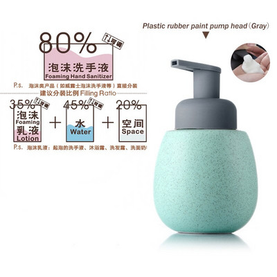 Nordic Ceramics putplasčio muilo dozatorius apyrankė Rankų dozatorius tualeto sanitarijos buteliukai vonios kambario priedai Tuščias pompos butelis