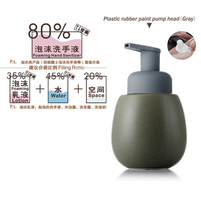 Nordic Ceramics putplasčio muilo dozatorius apyrankė Rankų dozatorius tualeto sanitarijos buteliukai vonios kambario priedai Tuščias pompos butelis