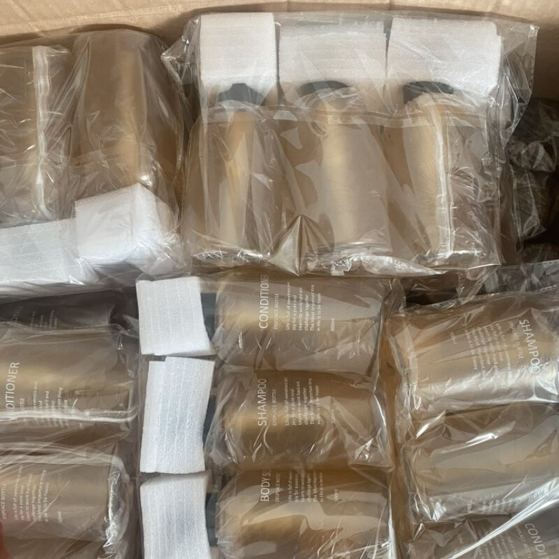 3 db-os készlet 500 ml-es hordozható szappanadagoló üres pumpás flakon újratölthető lotion sampon testápoló tartály otthoni szállodához