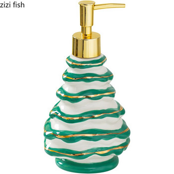 Μπουκάλι κεραμικής λοσιόν Χριστουγεννιάτικο δέντρο σε σχήμα Σαμπουάν Body Wash Μπουκάλι Creative Household Portable Dispenser Soap Dispenser Στολίδι μπάνιου