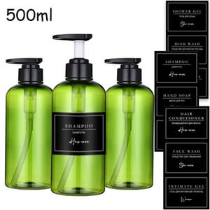 300/500 ml muilo dozatoriaus buteliuko šampūno kondicionieriaus kūno muilo buteliuko rinkinys didelis pakartotinai užpildomas losjono dozatorius vonios kambario priedai