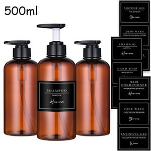 300/500 ml muilo dozatoriaus buteliuko šampūno kondicionieriaus kūno muilo buteliuko rinkinys didelis pakartotinai užpildomas losjono dozatorius vonios kambario priedai