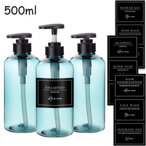 300/500 ml muilo dozatoriaus buteliuko šampūno kondicionieriaus kūno muilo buteliuko rinkinys didelis pakartotinai užpildomas losjono dozatorius vonios kambario priedai