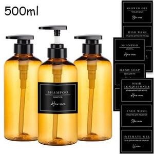 300/500 ml muilo dozatoriaus buteliuko šampūno kondicionieriaus kūno muilo buteliuko rinkinys didelis pakartotinai užpildomas losjono dozatorius vonios kambario priedai