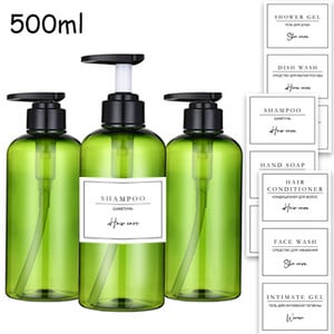 300/500 ml muilo dozatoriaus buteliuko šampūno kondicionieriaus kūno muilo buteliuko rinkinys didelis pakartotinai užpildomas losjono dozatorius vonios kambario priedai
