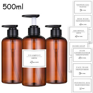 300/500 ml muilo dozatoriaus buteliuko šampūno kondicionieriaus kūno muilo buteliuko rinkinys didelis pakartotinai užpildomas losjono dozatorius vonios kambario priedai
