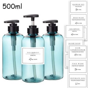 300/500 ml muilo dozatoriaus buteliuko šampūno kondicionieriaus kūno muilo buteliuko rinkinys didelis pakartotinai užpildomas losjono dozatorius vonios kambario priedai