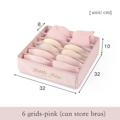 Сгъваем органайзер за чекмедже за бельо Разделители Кутия Ondergoed Bh Opbergdoos Сутиени Шалове Вратовръзки Чорапи Кутия за съхранение Органайзер за съхранение Ondergoed