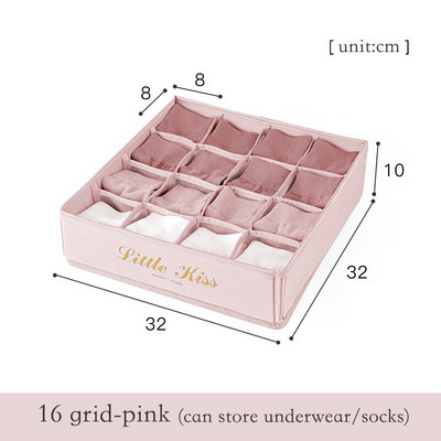 Сгъваем органайзер за чекмедже за бельо Разделители Кутия Ondergoed Bh Opbergdoos Сутиени Шалове Вратовръзки Чорапи Кутия за съхранение Органайзер за съхранение Ondergoed