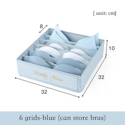 Сгъваем органайзер за чекмедже за бельо Разделители Кутия Ondergoed Bh Opbergdoos Сутиени Шалове Вратовръзки Чорапи Кутия за съхранение Органайзер за съхранение Ondergoed